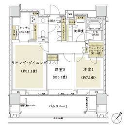 ザ・パークハウスグラン千鳥ヶ淵 5階 間取り図