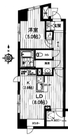 クオリア恵比寿イースト 3階 間取り図