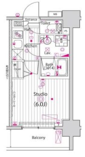 ガーラ・プレシャス高輪台 3階 間取り図