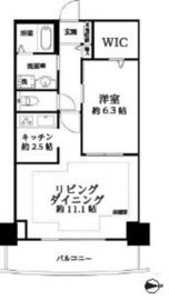 河田町ガーデン 1-2513 間取り図