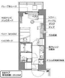 レックスガーデン神楽坂北町 702 間取り図