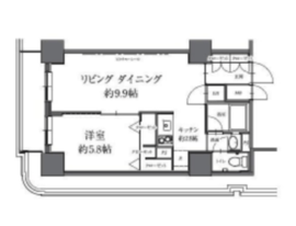 HF駒沢公園レジデンスタワー 203 間取り図