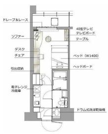 レックスガーデン神楽坂北町 402 間取り図