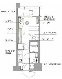 レックスガーデン神楽坂北町 602 間取り図