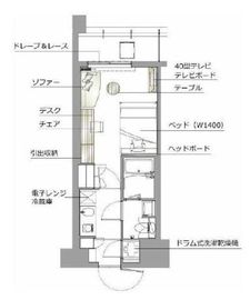 レックスガーデン神楽坂北町 204 間取り図