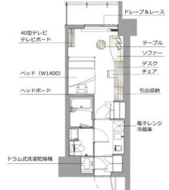 レックスガーデン神楽坂北町 604 間取り図