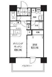 HF西新宿レジデンスイースト 1301 間取り図