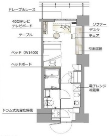 レックスガーデン神楽坂北町 310 間取り図