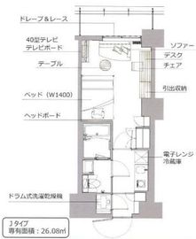 レックスガーデン神楽坂北町 410 間取り図