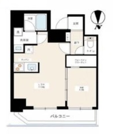 ハーモニーレジデンス品川荏原 9階 間取り図
