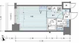 レジディア銀座東 1403 間取り図