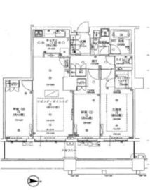 ブリリアタワー東京 38階 間取り図