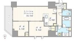 グランスイート四谷プレシア 10階 間取り図