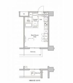 プラウドフラット戸越公園 325 間取り図