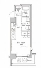 プラウドフラット戸越公園 326 間取り図