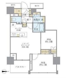 ブリリアタワー代々木公園クラッシー 5階 間取り図