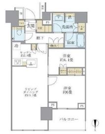 ブリリアタワー代々木公園クラッシー 12階 間取り図