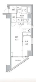 ルクレ東日本橋駅前 202 間取り図