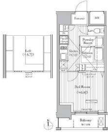 ミュゼ南麻布 702 間取り図