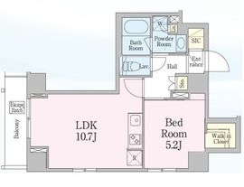 レジディア笹塚3 1201 間取り図