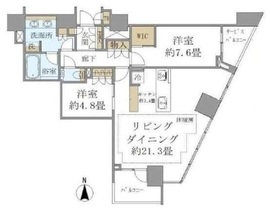 ブリリアタワー代々木公園クラッシー 9階 間取り図