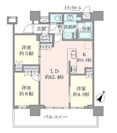 ブリリア有明シティタワー 3階 間取り図