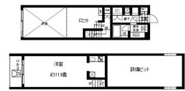 ボルト東新宿 805 間取り図