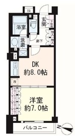 シティハウス目黒 4階 間取り図