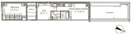 プライムガーデン駒沢大学 703 間取り図