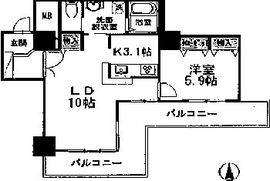 品川シーサイドビュータワー2 805 間取り図