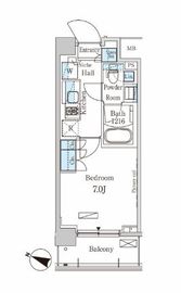 パークアクシス西馬込 202 間取り図