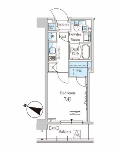 パークアクシス西馬込 204 間取り図