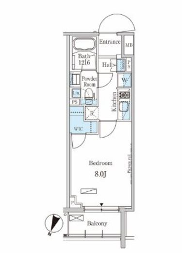 パークアクシス西馬込 409 間取り図