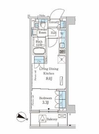 パークアクシス西馬込 311 間取り図
