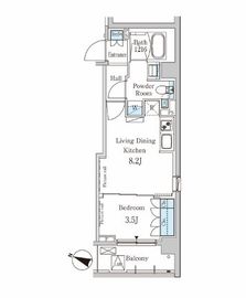 パークアクシス西馬込 404 間取り図