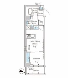 パークアクシス西馬込 507 間取り図