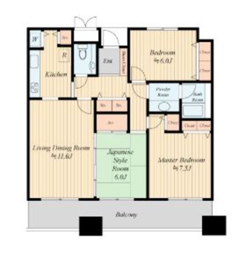 リバーサイド隅田セントラルタワーパレス 2110 間取り図