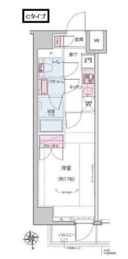 ALTERNA神楽坂Ⅰ (オルタナ神楽坂Ⅰ) 303 間取り図
