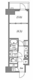 ALTERNA神楽坂Ⅰ (オルタナ神楽坂Ⅰ) 204 間取り図