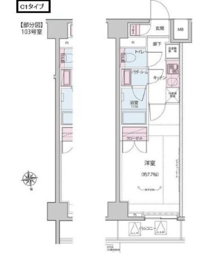 ALTERNA神楽坂Ⅰ (オルタナ神楽坂Ⅰ) 305 間取り図