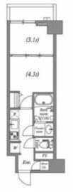 ALTERNA神楽坂Ⅰ (オルタナ神楽坂Ⅰ) 705 間取り図