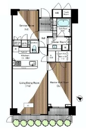 パークナード元麻布 1階 間取り図