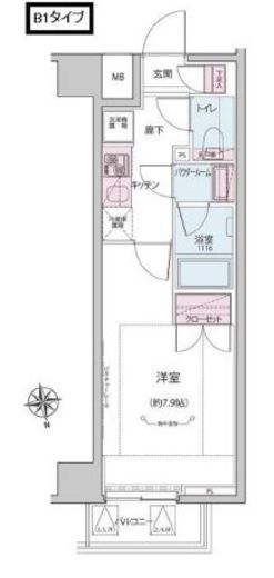 ALTERNA神楽坂Ⅰ (オルタナ神楽坂Ⅰ) 307 間取り図