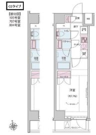 ALTERNA神楽坂Ⅰ (オルタナ神楽坂Ⅰ) 105 間取り図