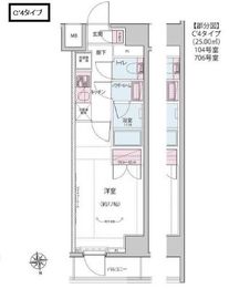 ALTERNA神楽坂Ⅰ (オルタナ神楽坂Ⅰ) 706 間取り図