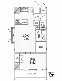 エルスタンザ文京千駄木 201 間取り図