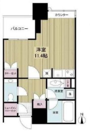 白金タワー 8階 間取り図
