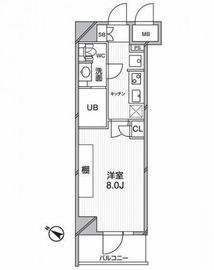 エルスタンザ文京千駄木 202 間取り図