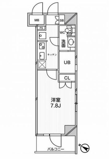 エルスタンザ文京千駄木 603 間取り図