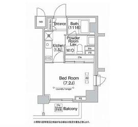 エミネンス高輪台 206 間取り図